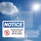 Signmission Pedestrians Must Use Main Door OSHA Notice Sign, Plastic, 14in W x 10in L, 2PK OS-2PACK-NS-P-1014-L-17163 - alternate 6